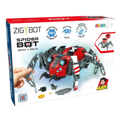 MaDe Zigybot SpiderBot stavebnice 110 dílků