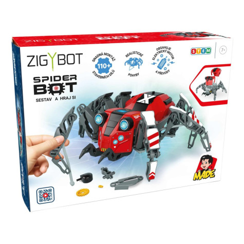 MaDe Zigybot SpiderBot stavebnice 110 dílků ~ 1