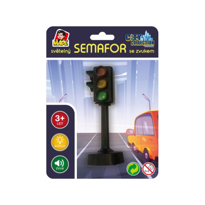 MaDe Semafor světelný se zvukem 11,5cm