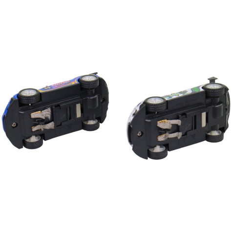 MaDe Náhradní autíčka k autodráze 2 ks modré/bílé 1:43 ~ 4