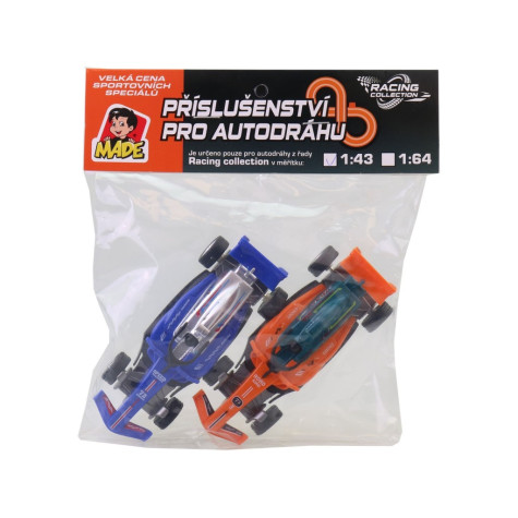 MaDe Náhradní autíčka k autodráze 2 ks Formule 1:43 ~ 2