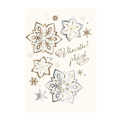 Albi Vánoční přání - Zlato stříbrné vločky ~ 1