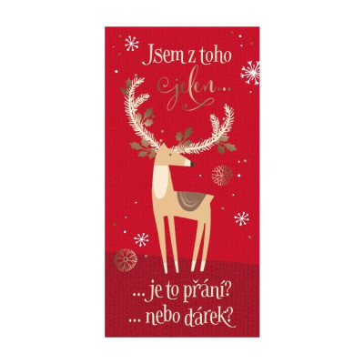 Albi Vánoční obálka na peníze - Jsem z toho jelen