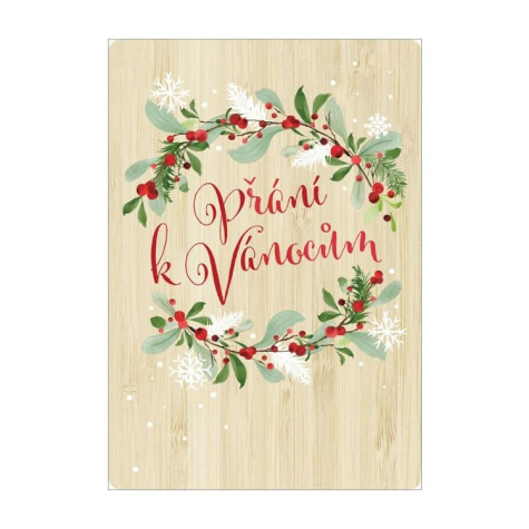 Albi Vánoční bambusové přání - Věnec ~ 1