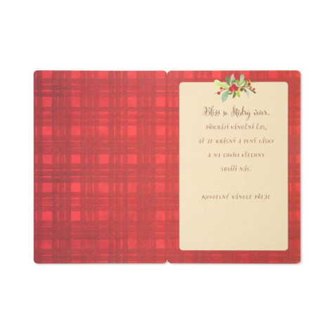 Albi Vánoční bambusové přání - Věnec ~ 2