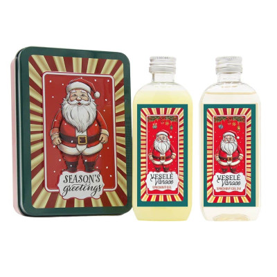 Dárková kosmetická sada v plechovém boxu - Santa