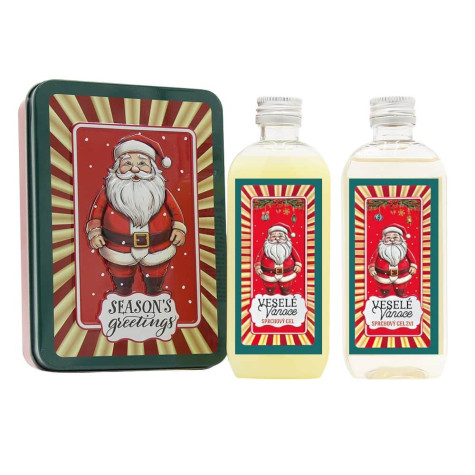 Dárková kosmetická sada v plechovém boxu - Santa ~ 1