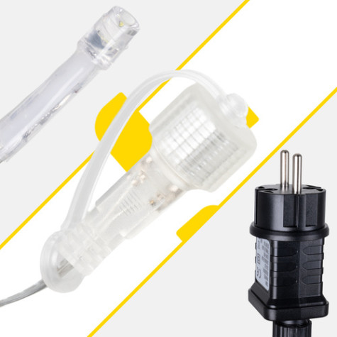 Venkovní světla 100LED 4m teplá bílá Izoxis 26858 ~ 4