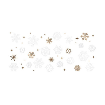 Albi Vánoční obálka na peníze - Bílo zlaté vločky