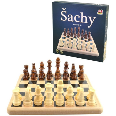 MaDe Dřevěné šachy 21x21cm