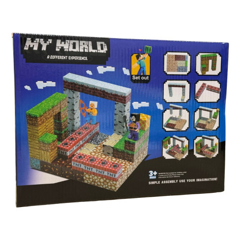 My World magnetické bloky + figurky 100 ks ~ 2