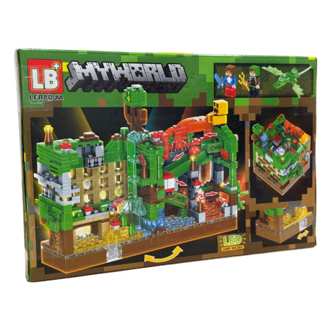 My World Stavebnice LB607 Útok na zelenou pevnost 501 ks ~ 2