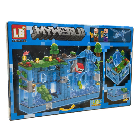 My World Stavebnice LB606 Útok na modrou pevnost 503 ks ~ 2