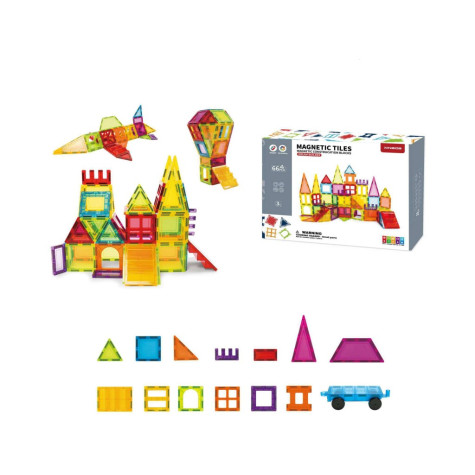 Xinbida Magnetická stavebnice 66 dílků ~ 2