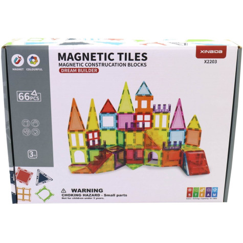 Xinbida Magnetická stavebnice 66 dílků ~ 1
