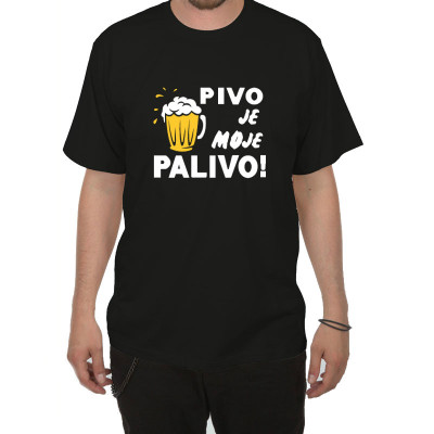 Tričko - Pivo je moje palivo - černé