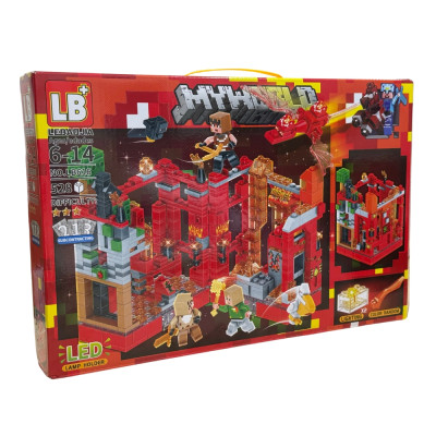 My World Stavebnice LB616 Útok na červenou pevnost 528 ks