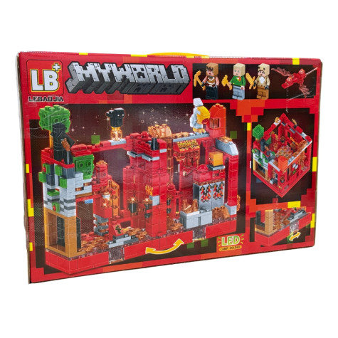 My World Stavebnice LB616 Útok na červenou pevnost 528 ks ~ 2