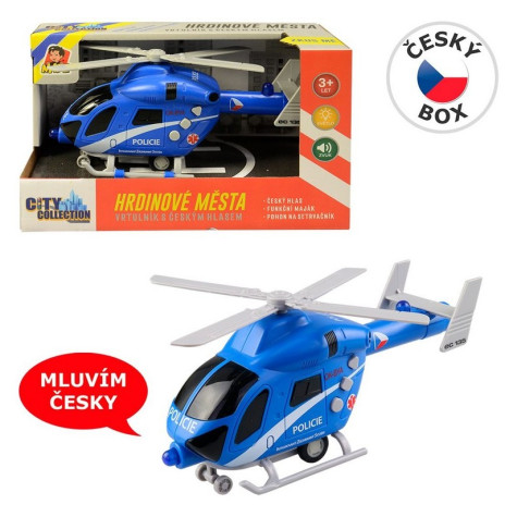 MaDe Vrtulník policejní na setrvačník 20 cm ~ 1