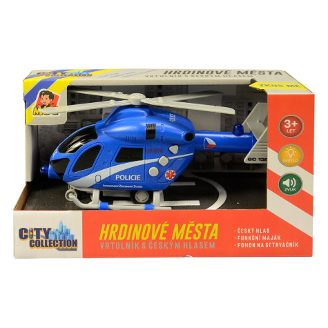 MaDe Vrtulník policejní na setrvačník 20 cm ~ 3