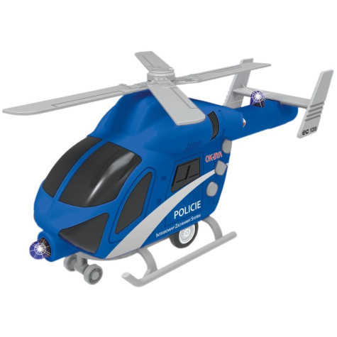 MaDe Vrtulník policejní na setrvačník 20 cm ~ 4