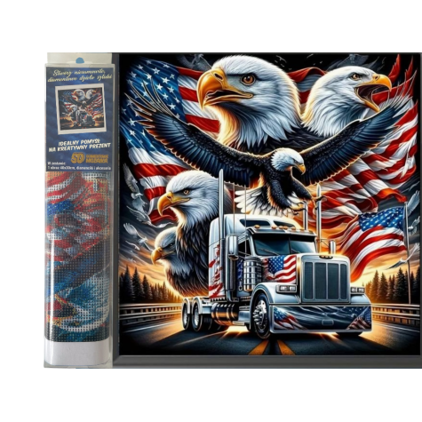 Norimpex Diamantový obrázek malování 30x40cm - Amerika ~ 1