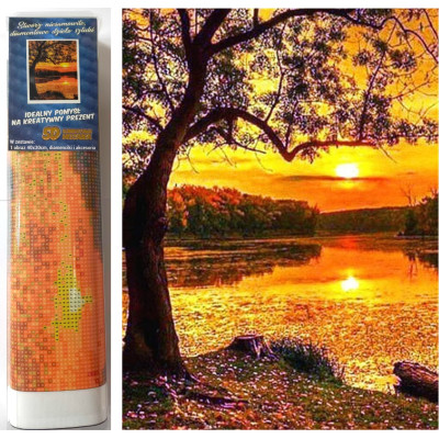 Norimpex Diamantový obrázek malování 30x40cm - Západ slunce