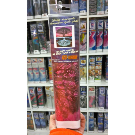 Norimpex Diamantový obrázek malování 30x40cm - Strom s odrazem ~ 3