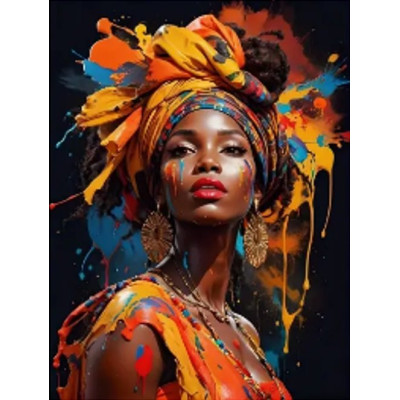 Norimpex Diamantový obrázek malování 30x40cm - Afričanka