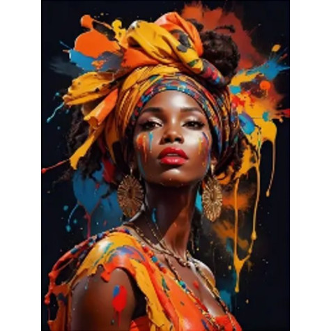 Norimpex Diamantový obrázek malování 30x40cm - Afričanka ~ 1