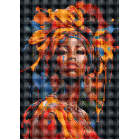 Norimpex Diamantový obrázek malování 30x40cm - Afričanka ~ 3
