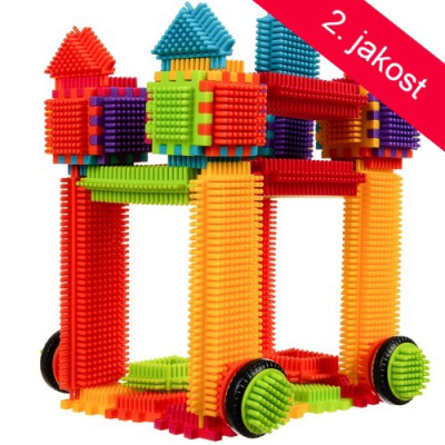 2.JAKOST Kruzzel 20376 Barevná stavebnice Hedgehog Blocks 192 ks