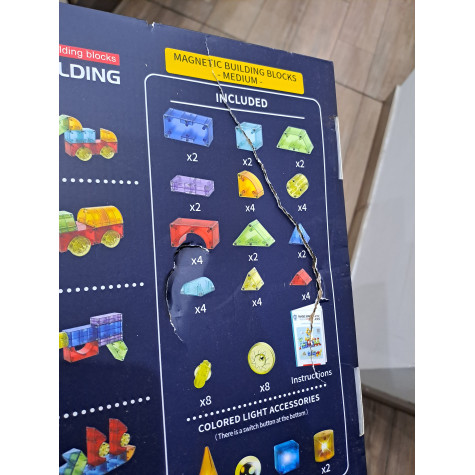 2.JAKOST Dige Stavebnice magnetická LED svítící 64 ks ~ 2