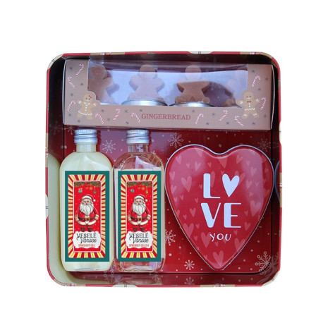 Vánoční dárková sada v plechu - Santa ~ 2