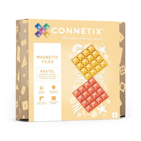 CONNETIX Pastel Lemon & Peach Base Plate 2 díly ~ 1