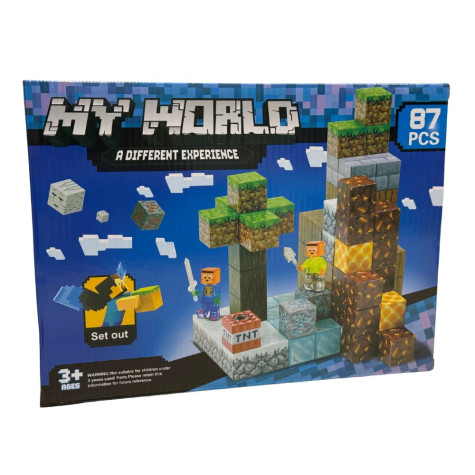My World magnetické bloky + figurky 87 ks ~ 1