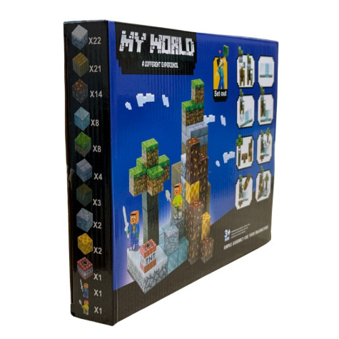 My World magnetické bloky + figurky 87 ks ~ 3