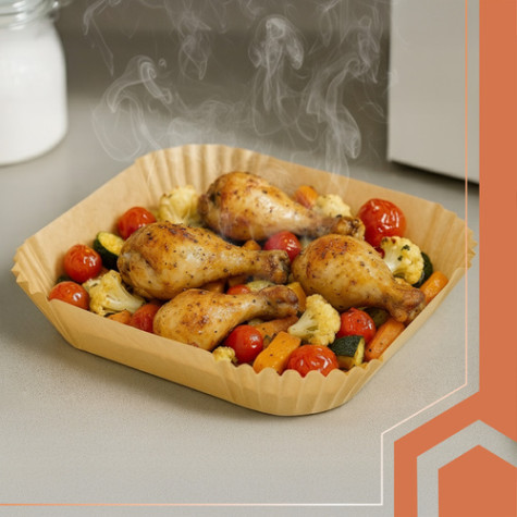 Papírové formy do horkovzdušné fritézy 100 ks Ruhhy 26955 ~ 4