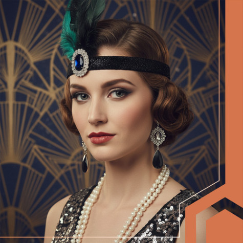 Kostým Charleston 20.léta 9 ks Ruhhy 26273 ~ 3