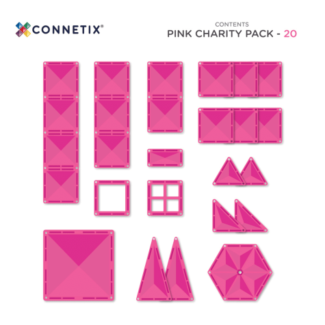 CONNETIX Charity Pack Pink růžová 20 dílů ~ 9