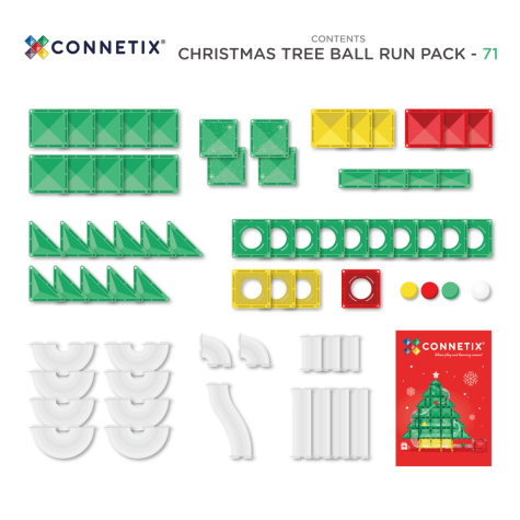 CONNETIX Special Edition Christmas Tree Ball Run 71 dílů ~ 7