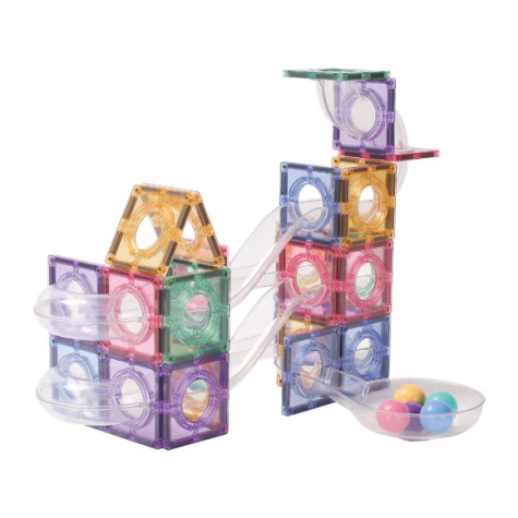 Cleverclixx Kuličkodráha Ball Run Creative Pack Pastel 70 dílů ~ 2