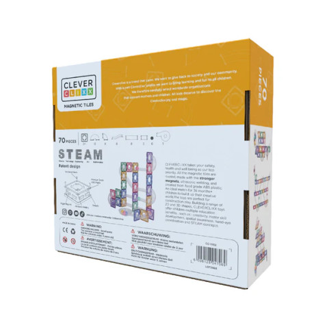 Cleverclixx Kuličkodráha Ball Run Creative Pack Pastel 70 dílů ~ 7