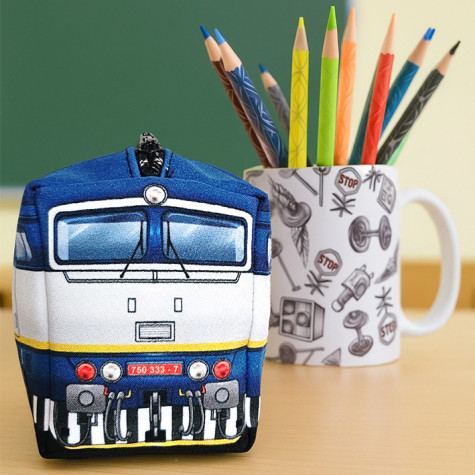 Penál Vlak - Brejlovec modrý ~ 2