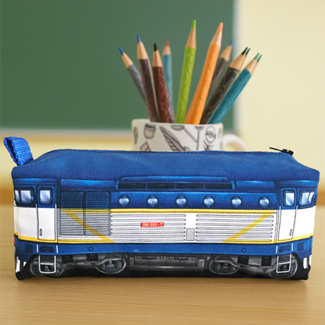 Penál Vlak - Brejlovec modrý ~ 3