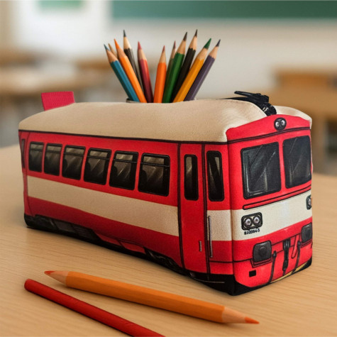 Penál Vlak - 810 červená ~ 1