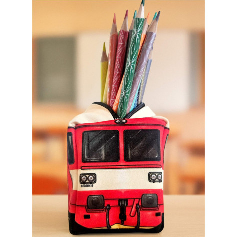 Penál Vlak - 810 červená ~ 2