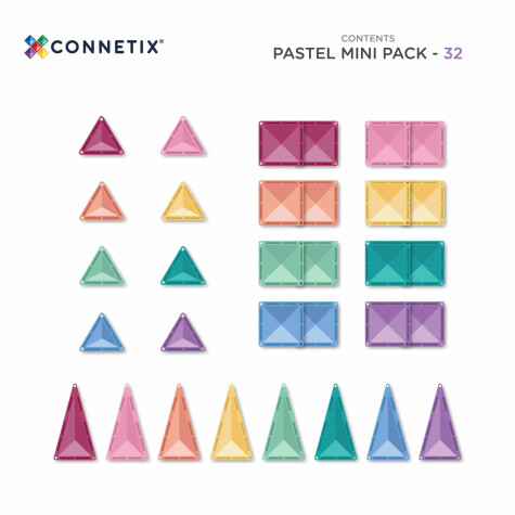 2.JAKOST CONNETIX Pastel Mini Pack 31 dílů ~ 8