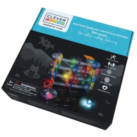 2.JAKOST Cleverclixx Svítící magnetická kuličkodráha Intense 100 dílů ~ 4