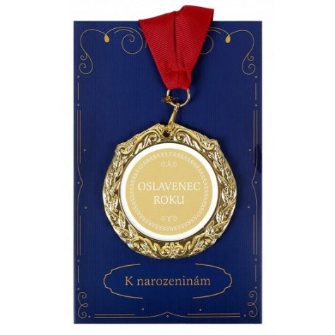 Přání s medailí - Oslavenec roku